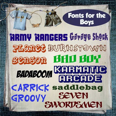 Fonts For The Boys Digital Scrapbooking Kits For The Perfect Digital