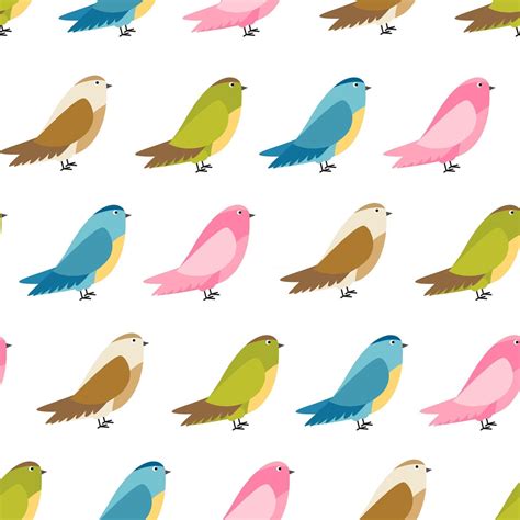 Abstract Bird Seamless Pattern Background Vector Illustration 2791597