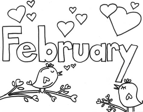 February Coloring Pages Free February Coloring Page Coloring Pages