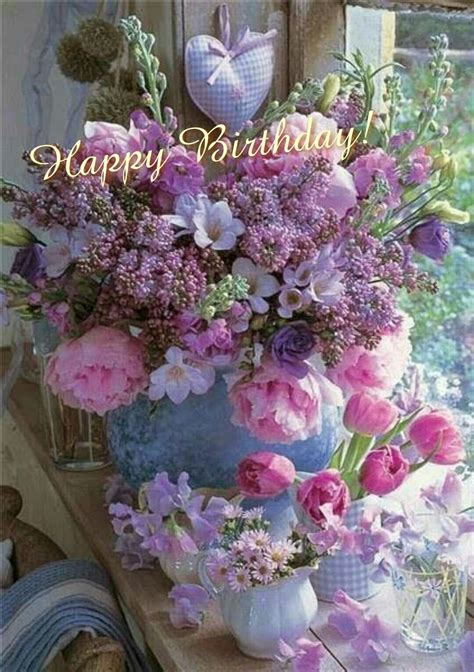 Find & download free graphic resources for birthday flowers. Happy Birthday! | Flower arrangements, Beautiful flower ...