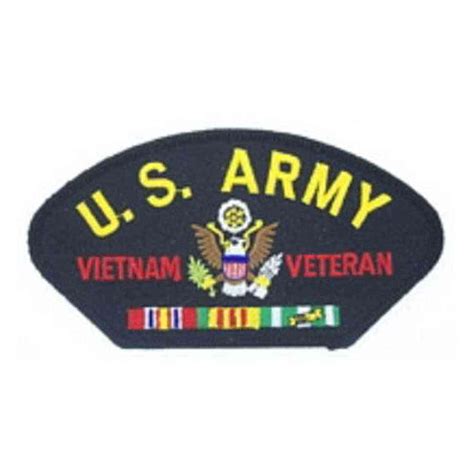 Us Army Vietnam Veteran W Ribbon Patch