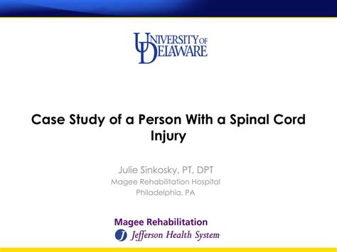 Ppt Case Study Of A Person With A Spinal Cord Injury Powerpoint