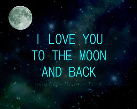 I Love You To The Moon And Back Photo Print Wall Art