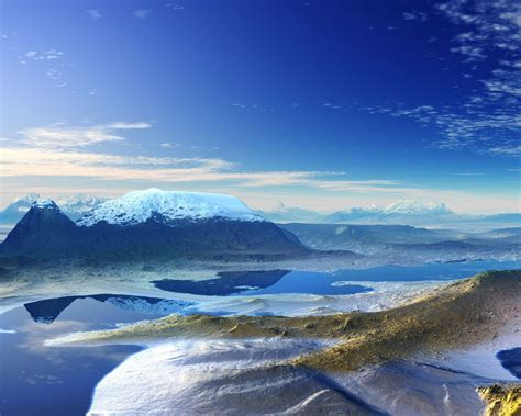 3d Panoramic Nature Landscape Wallpaper 1280x1024 Download