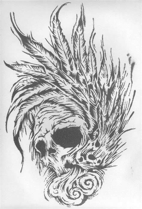 Skull By Shvepseg On Deviantart Skull Drawings Artist