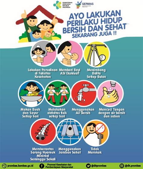 Contoh Poster Pola Hidup Bersih Dan Sehat Penggambar