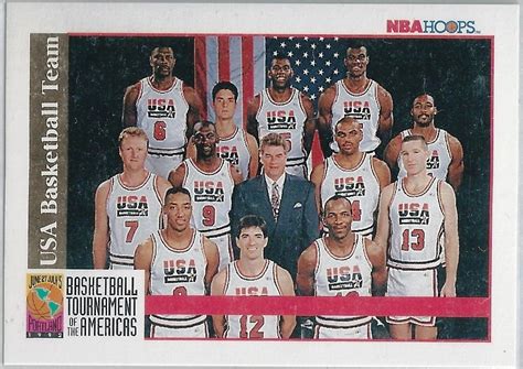 1992 93 Nba Hoops Us Basketball Dream Team Sp Usa Basketball Team Photo
