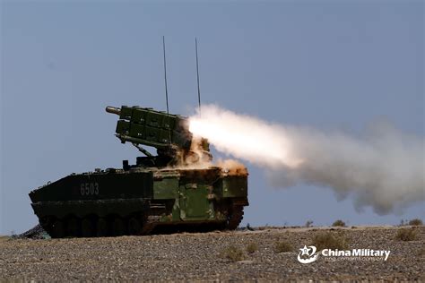 Hj 10 Anti Tank Missile Fires In Desert China Military