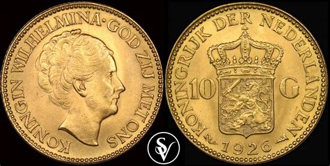 10 Gulden Netherlands Gold Wilhelmina Coins And Collectables