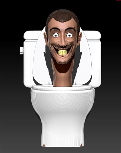 skibidi toilet vacuum toilet 3d model rigged cgtrader