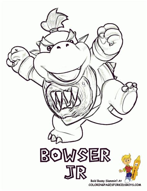 Mario mayhem presents a super mario bros. Bowser Printable Coloring Pages - Coloring Home
