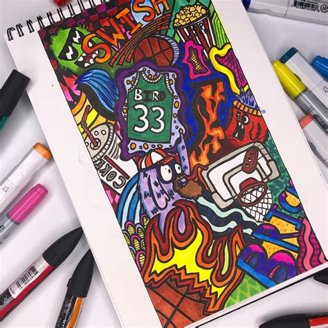 Basketball doodle, 16, YouTube- Doodle it, instagram- doodleit_yt, ZHC ...