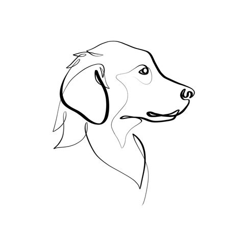 Canine With One Line Series Part 1 On Behance Dog Line Art Dog