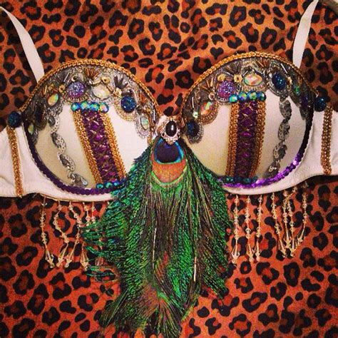 Peacock Bra Rave Bra Edm Festival Bra