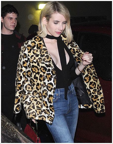 popoholic blog archive emma roberts actually busting out some sexy cleavage