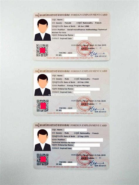 Work Permit Foreignerself Employed 250 Completed In 5 Days In Phnom