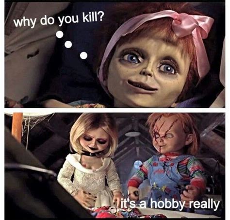 Two Cartoon Dolls With Caption That Reads Why Do You Kill It S A Hobby Really