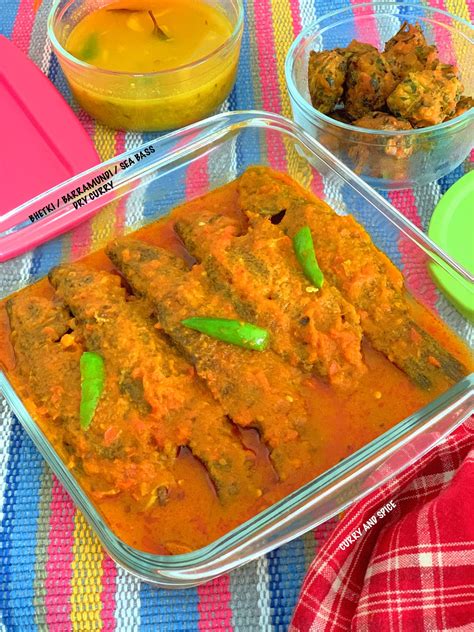 Curry And Spice Seabass Barramundi Bhetki Dry Curry