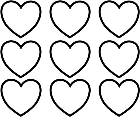 Free printable valentine's day coloring pages. Kids Clipart Heart Coloring - Valentines Day Hearts ...