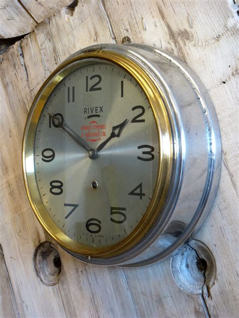 214 x 44 x 215 mm. Antiques Atlas - Indian Rivex Wall Clock