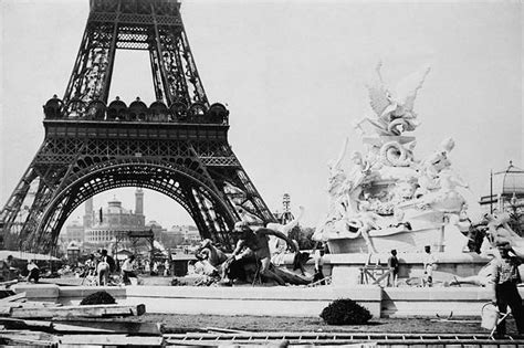 Fountain St Vidal Eiffel Tower Paris 1887 Photo Print For Sale