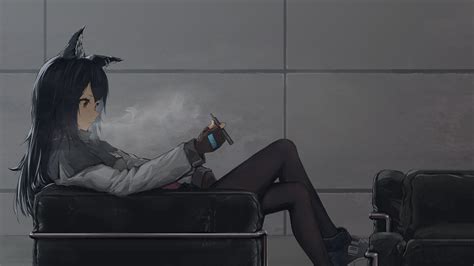 Anime Girl Smoke Telegraph