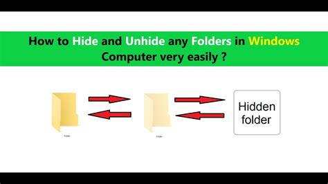 How To Hide And Unhide Any Folders In Windows Computer Very Easily