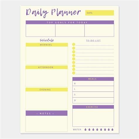 Daily Planner 50 Sheets Of 85x11 Inches Undated Checklist Organizer