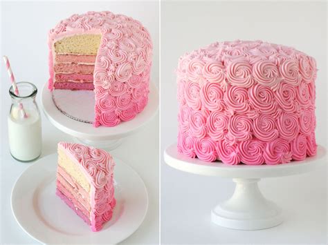 Pink Ombre Swirl Cake Glorious Treats