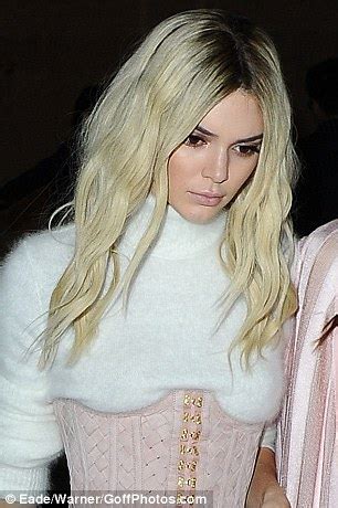 Kendall Jenner Looks Spitting Image Of Sister Kim Kardashian With Blonde Hair In Paris Daily