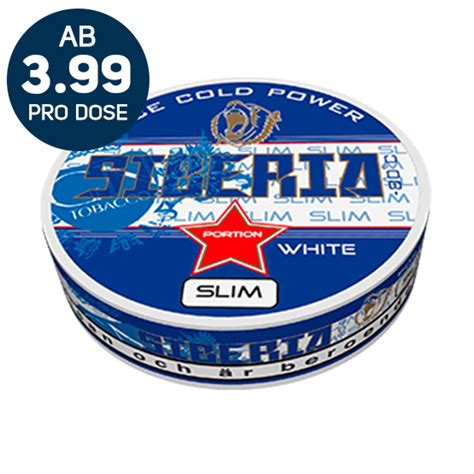Siberia White Slim Portion Snus | SnusMarkt.ch