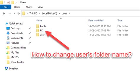 How to change your username on windows 10. (Solved) How to Change User's Folder Username (c/users ...