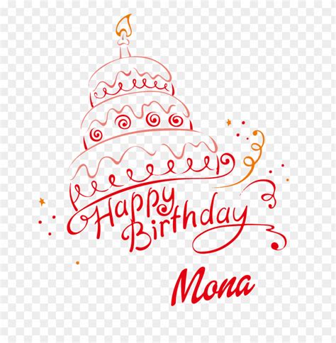 Free Download HD PNG Download Mona Happy Birthday Name Png Png Images Background TOPpng