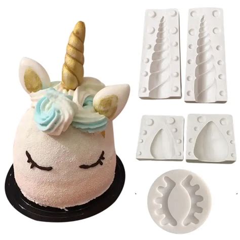 Buy Unicorn 3d Silicone Cake Mold Forms Cake Mold