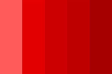Red Neon Light Color Palette