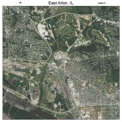 Aerial Photography Map Of East Alton Il Illinois