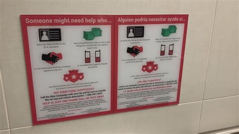 Human Trafficking Signs Placed Inside Birmingham Airport To Help