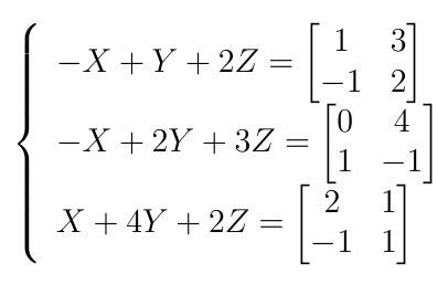 The methods of solving systems of linear equations using matrix algebra are much more efficient than hand calculating the systems using substitution. matlab - How to solve a linear system of equations with 2D ...