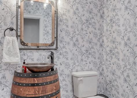 Fabulous Farmhouse Style Powder Rooms Save Space With Cozy Country Charm