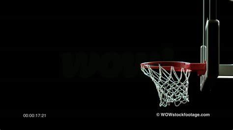 Super Slow Motion Of Basketball Swoosh Through Hoop Sf0015 Youtube