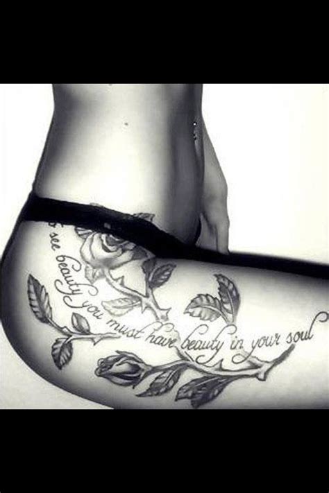 Thigh Tattoo Love This Placement Idea Wise I D Definitely Chose A