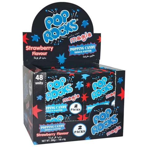Pop Rocks Magic Strawberry Flavour Popping Candy 2 Packs 6g