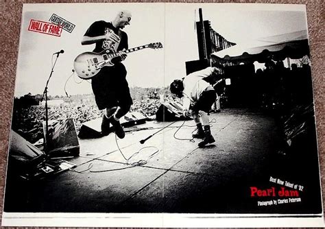 Pearl Jam Eddie Vedder Live On Stage 92 Tribute Poster Ebay