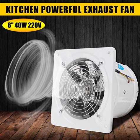 6 Inch 220v 40w Vent Exhaust Fan Air Ventilation Fans Wall Window For