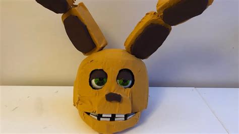 How To Make Your Own Spring Bonnie Mask Fnaf Remake Springbonnie Part