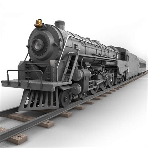 3ds Max Realistic Berkshire Steam Locomotive