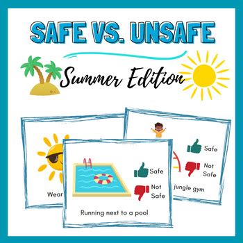 Safe Vs Unsafe Sorting Activity Summer Edition By Thesweetot Tpt SexiezPicz Web Porn