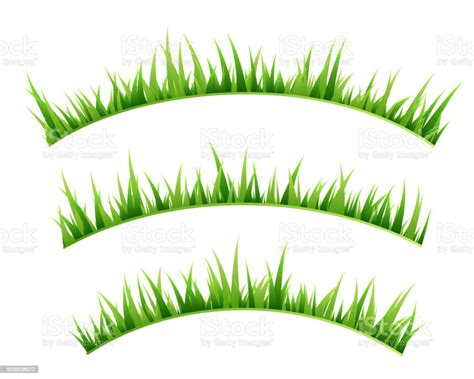 Green Grass Decorative Elements Stock Illustration Download Image Now Agricultural Field