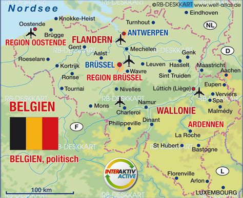 Toutes les cartes de la belgique. Karte von Belgien (Land / Staat) | Welt-Atlas.de