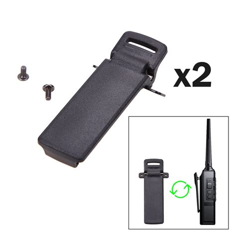 Pcs Walkie Talkie Spare Part Back Belt Clip For Baofeng Way Radio Uv R F S N Ebay